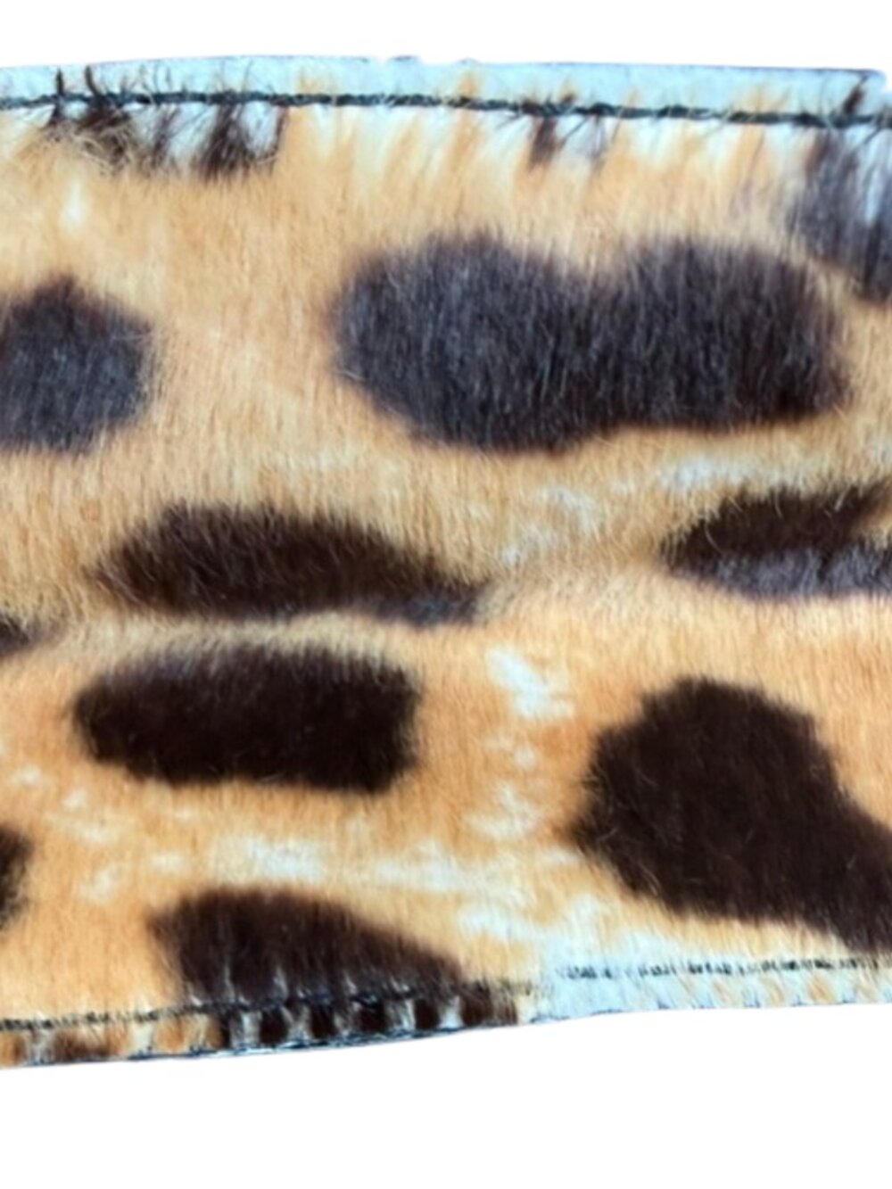 Vintage Yves Saint Laurent Pony Hair Leopard Print Envelope Clutch - Picture 8 of 8